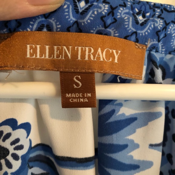 Mixed print peasant top - Picture 2 of 3